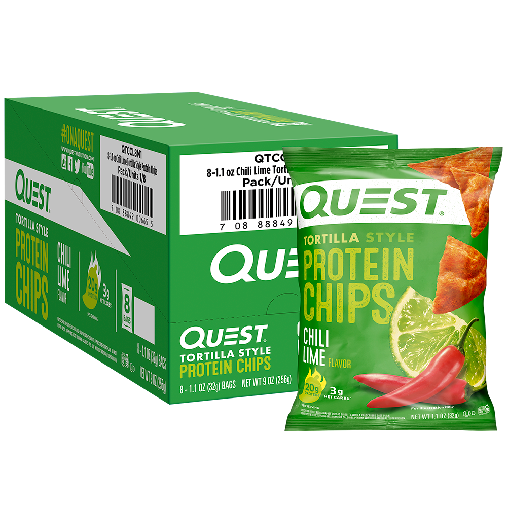 Quest Nutrition Chili Lime Tortilla Style Protein Chips