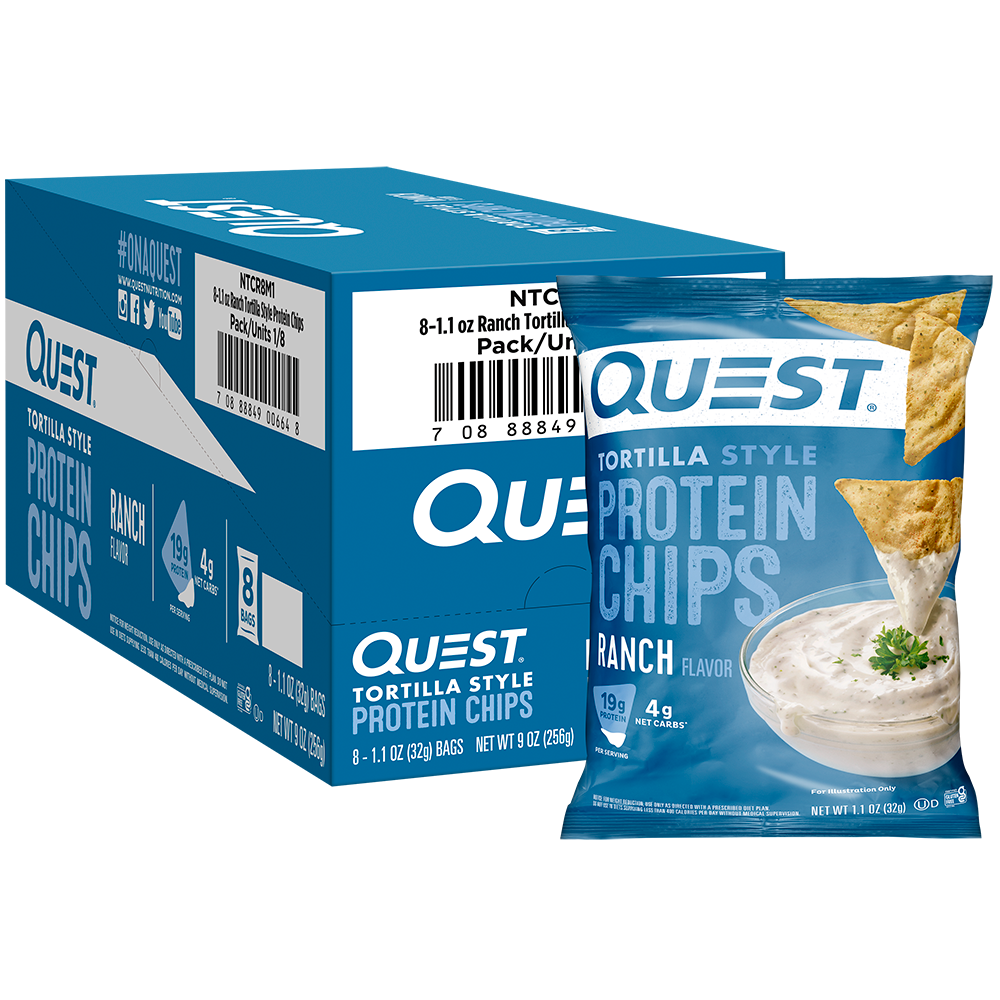 Quest Nutrition Ranch Tortilla Style Protein Chips