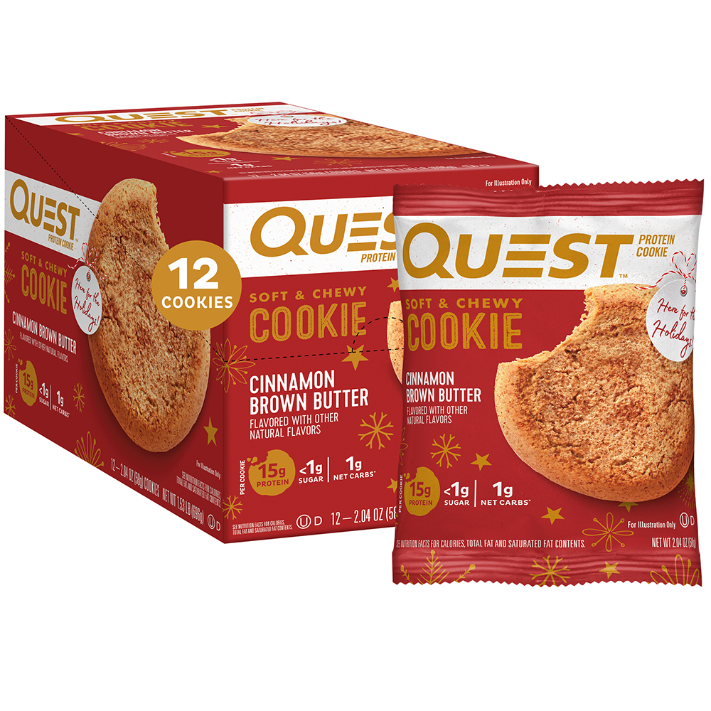 Quest Nutrition Cinnamon Brown Butter Protein Cookies