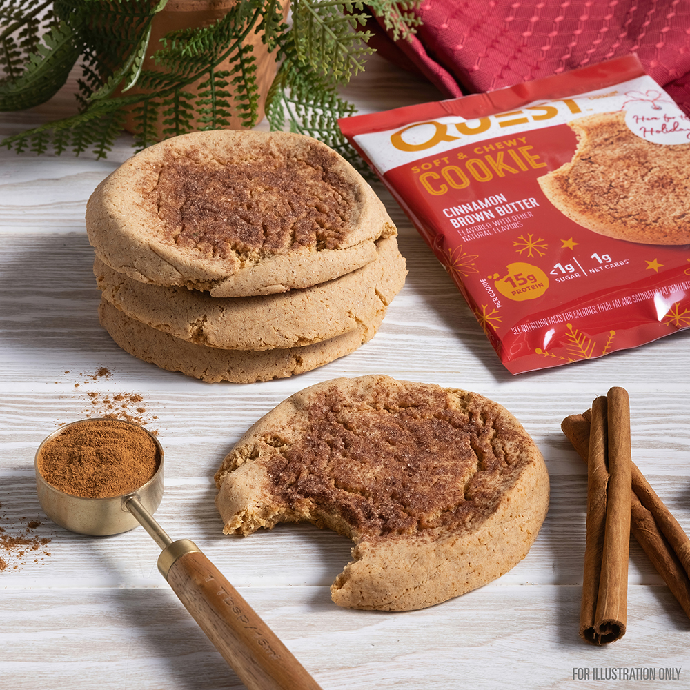 Quest Nutrition Cinnamon Brown Butter Protein Cookies