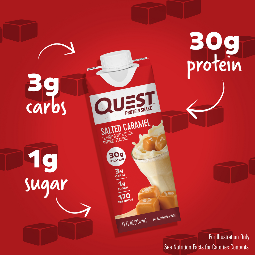 Quest Nutrition Salted Caramel Protein Shakes