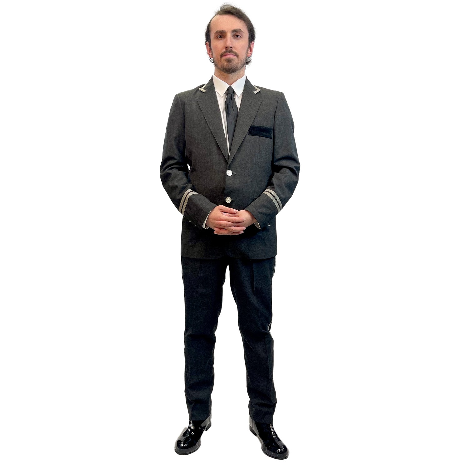 Abracadabra Nyc Deluxe Grey Doorman Uniform Adult Costume