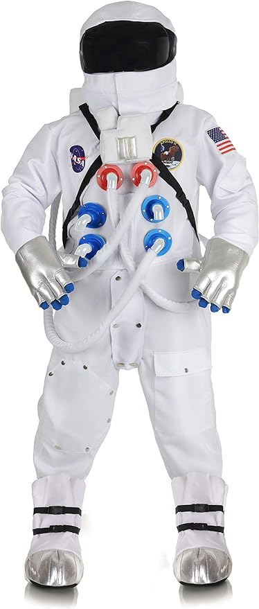 Abracadabra Nyc Deluxe White Astronaut Suit Unisex Adult Costume