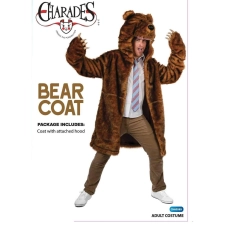 Abracadabra Nyc Grizzly Bear Head Jacket Adult Costume