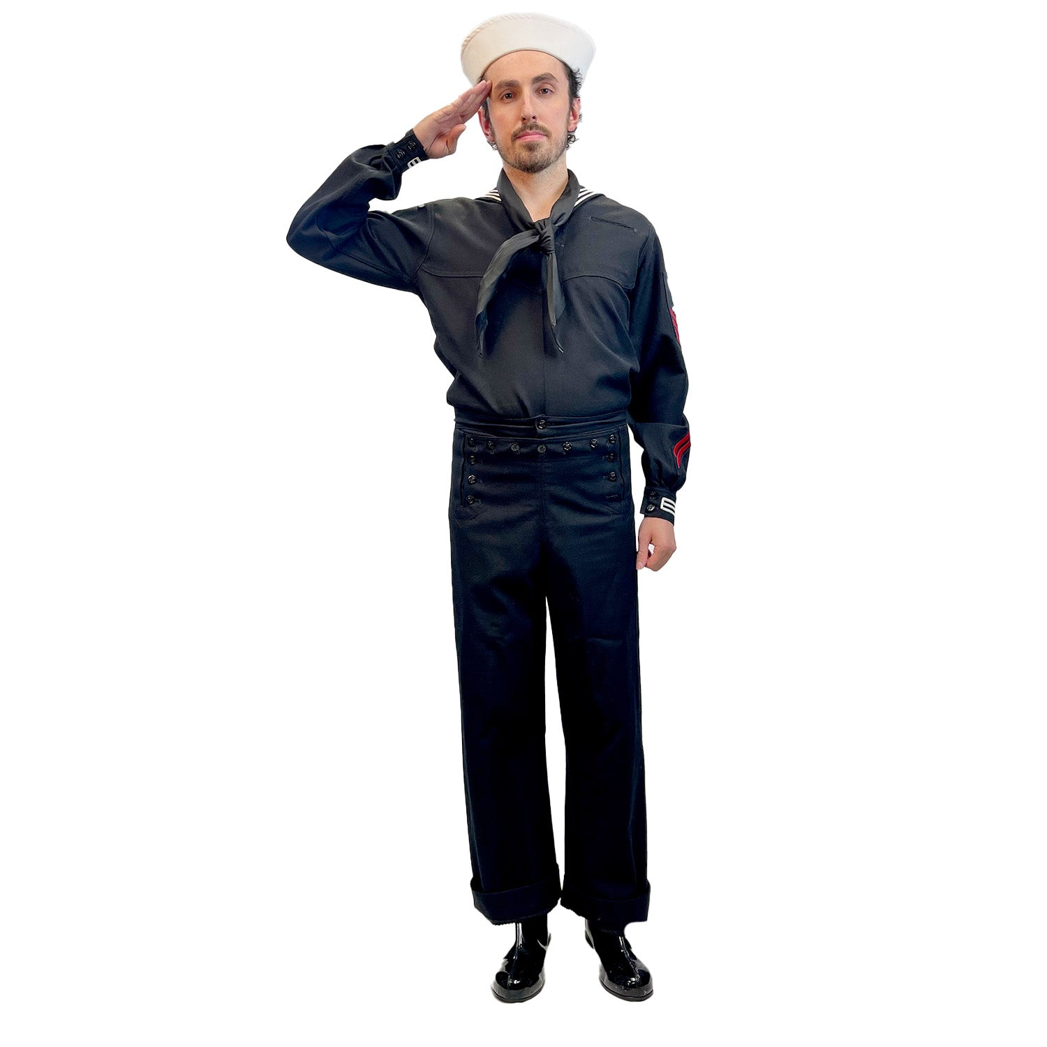 Abracadabra Nyc Production Quality US Navy Black Cracker Jack Adult Uniform