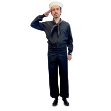 Abracadabra Nyc Production Quality US Navy Black Cracker Jack Adult Uniform