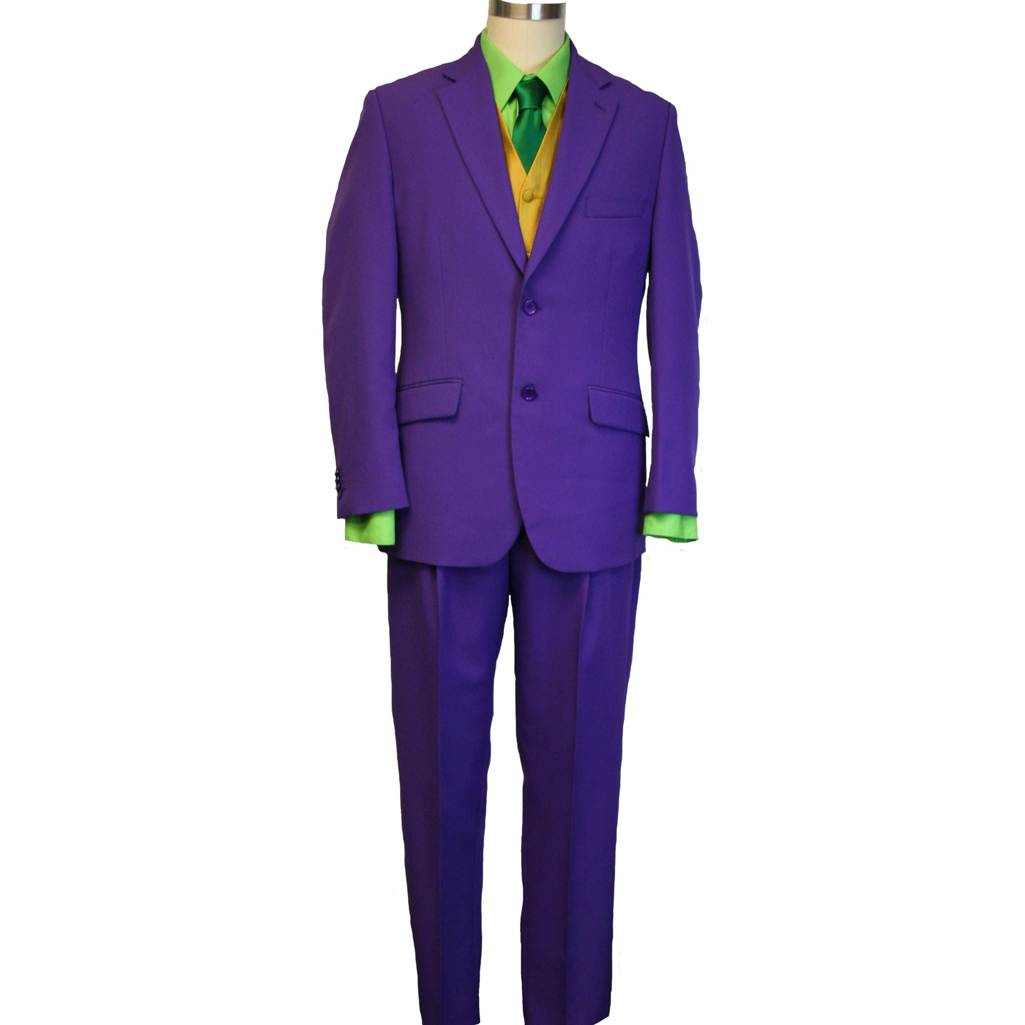 Abracadabra Nyc The Jokester Premium Purple Suit Adult Costume