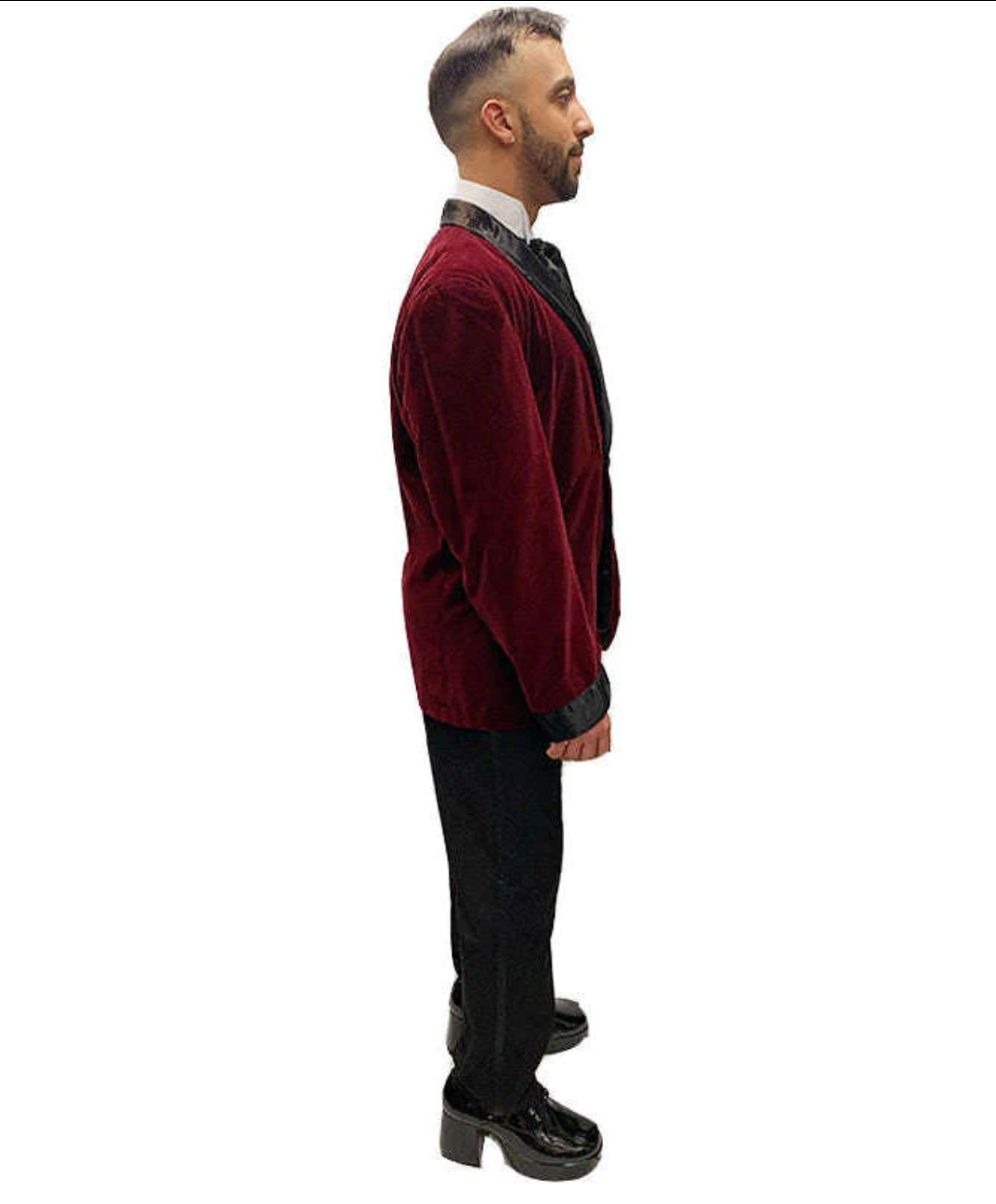 Abracadabra Nyc Red Velvet Smoking Jacket Adult Costume Set