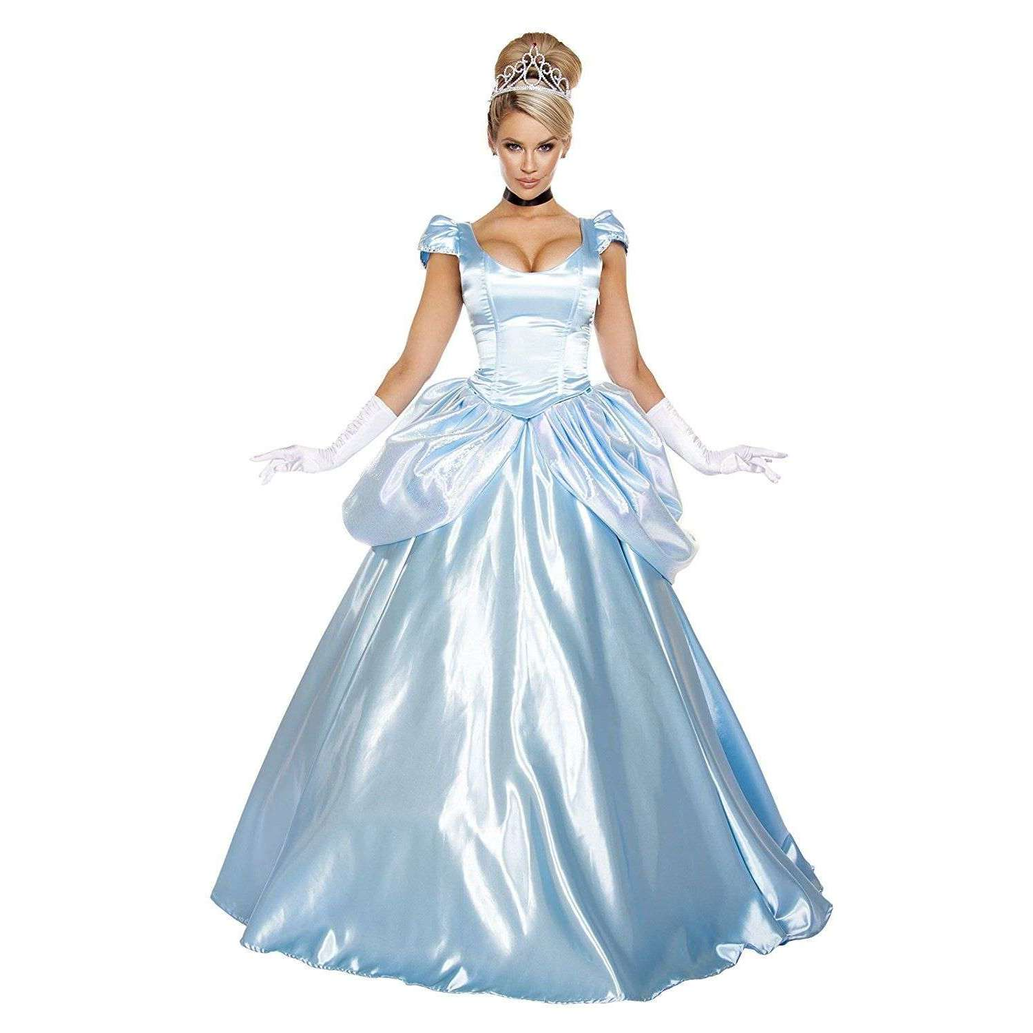 Abracadabra Nyc Stroke of Midnight Maiden Cinderella Blue Ball Gown Dress Adult Costume