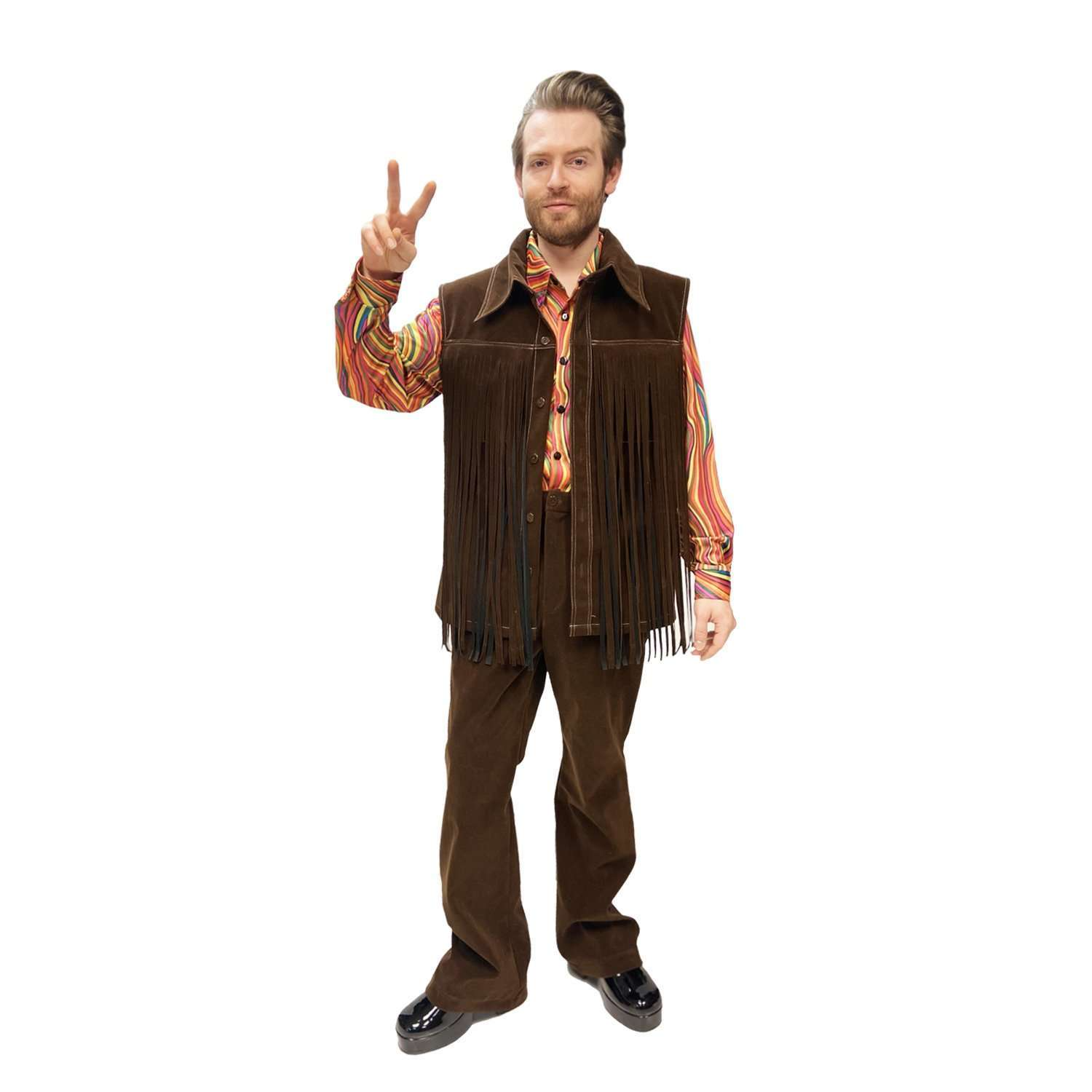 Abracadabra Nyc Deluxe 1970s Woodstock Hippie Men's Costume