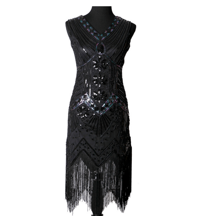 Abracadabra Nyc Unique Art Deco Flapper Dress