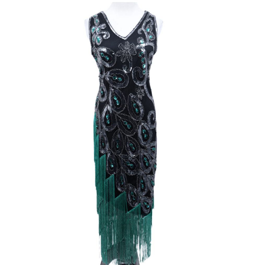 Abracadabra Nyc Unique Art Deco Flapper Dress