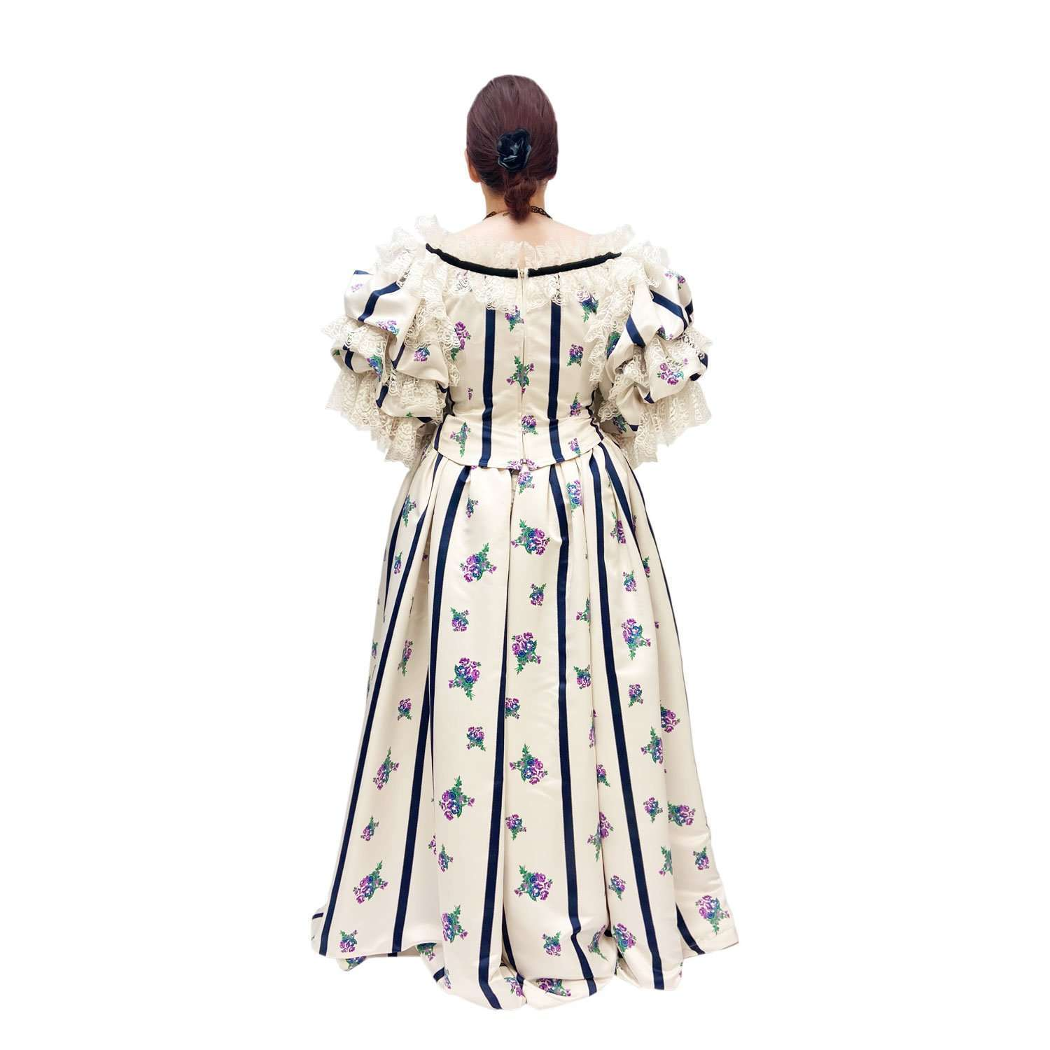 Abracadabra Nyc Southern Belle Mrs. Lincoln Floral Ruffled Dress Women's Costume