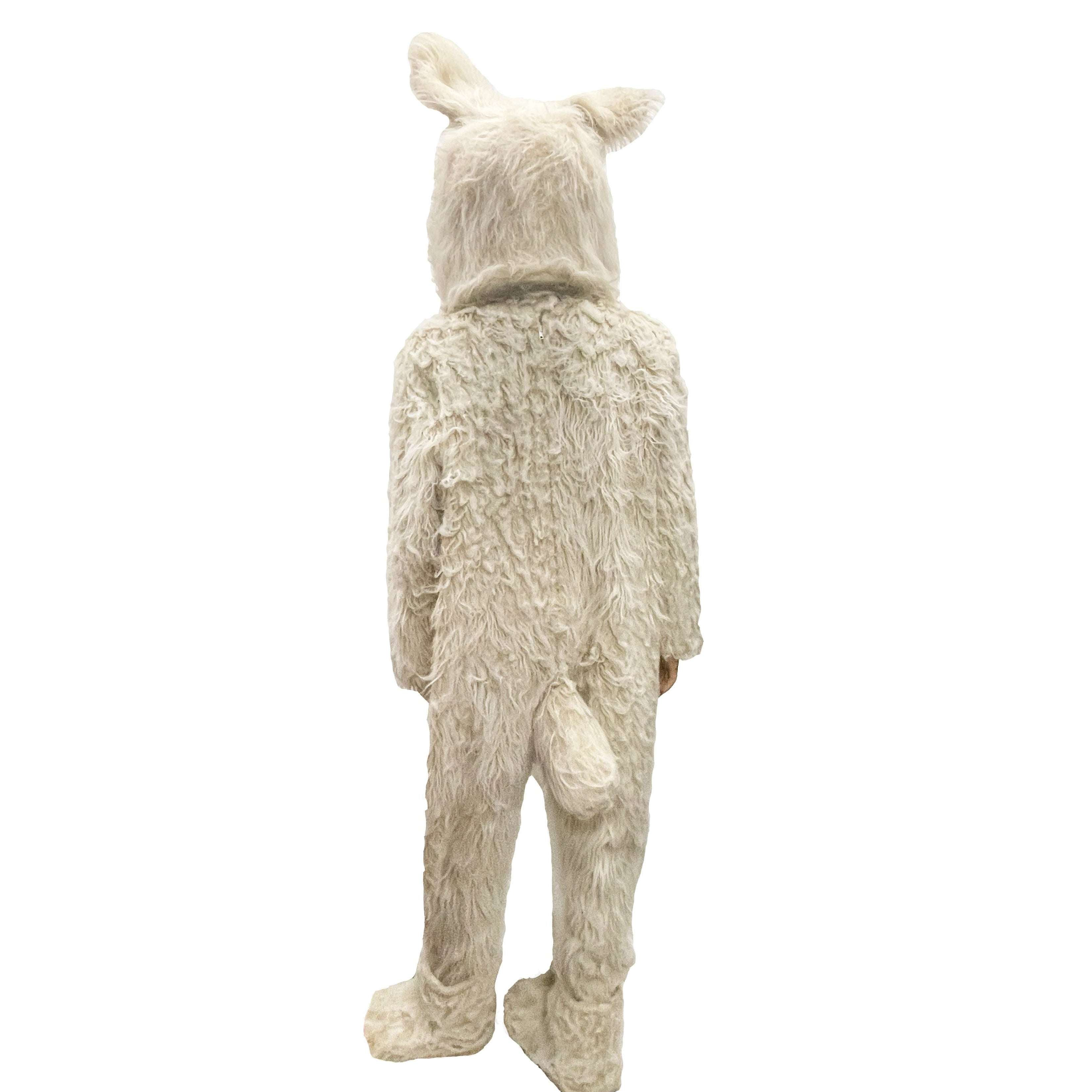 Abracadabra Nyc White Shaggy Dog Adult Mascot Costume