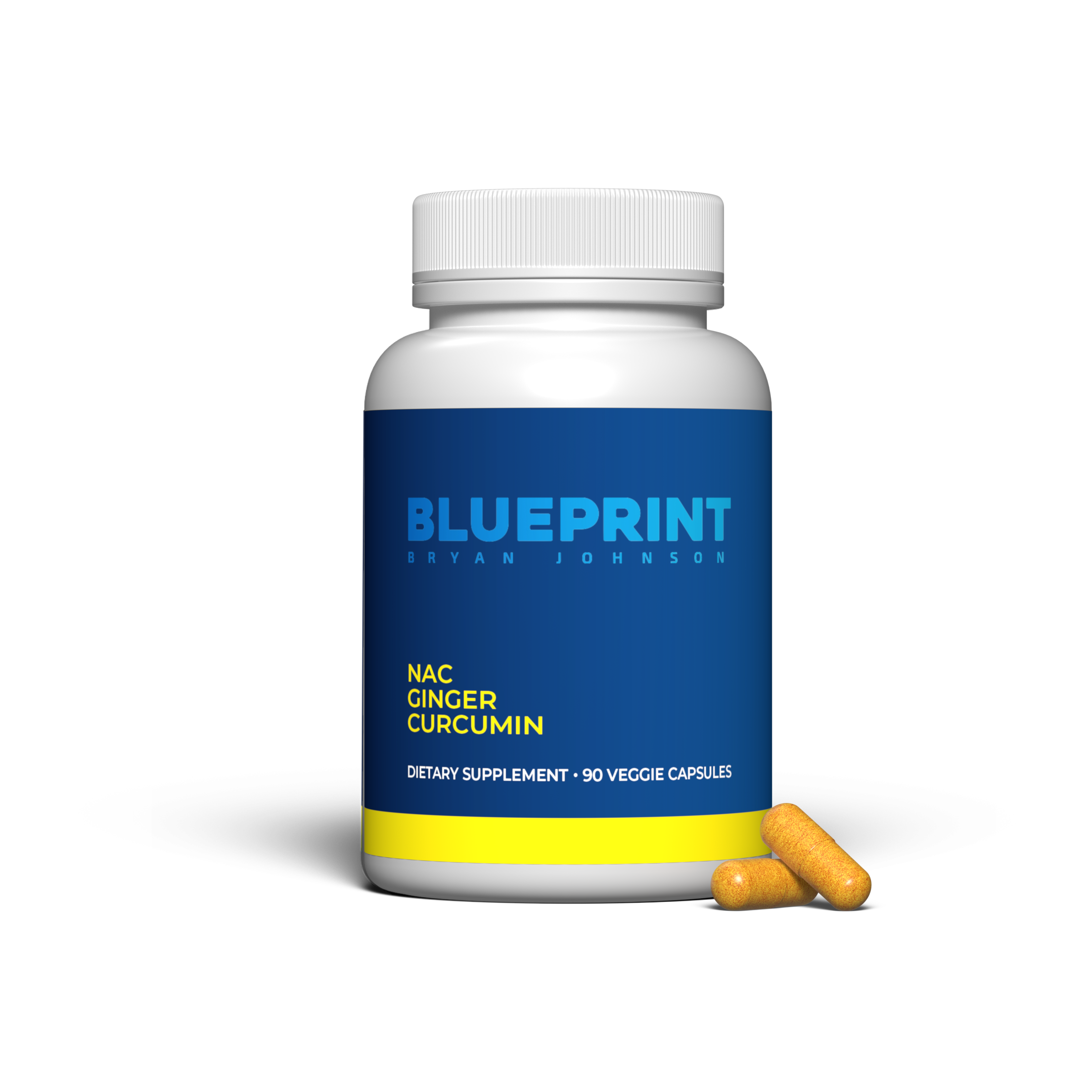 Blueprint Bryan Johnson NAC + Ginger + Curcumin