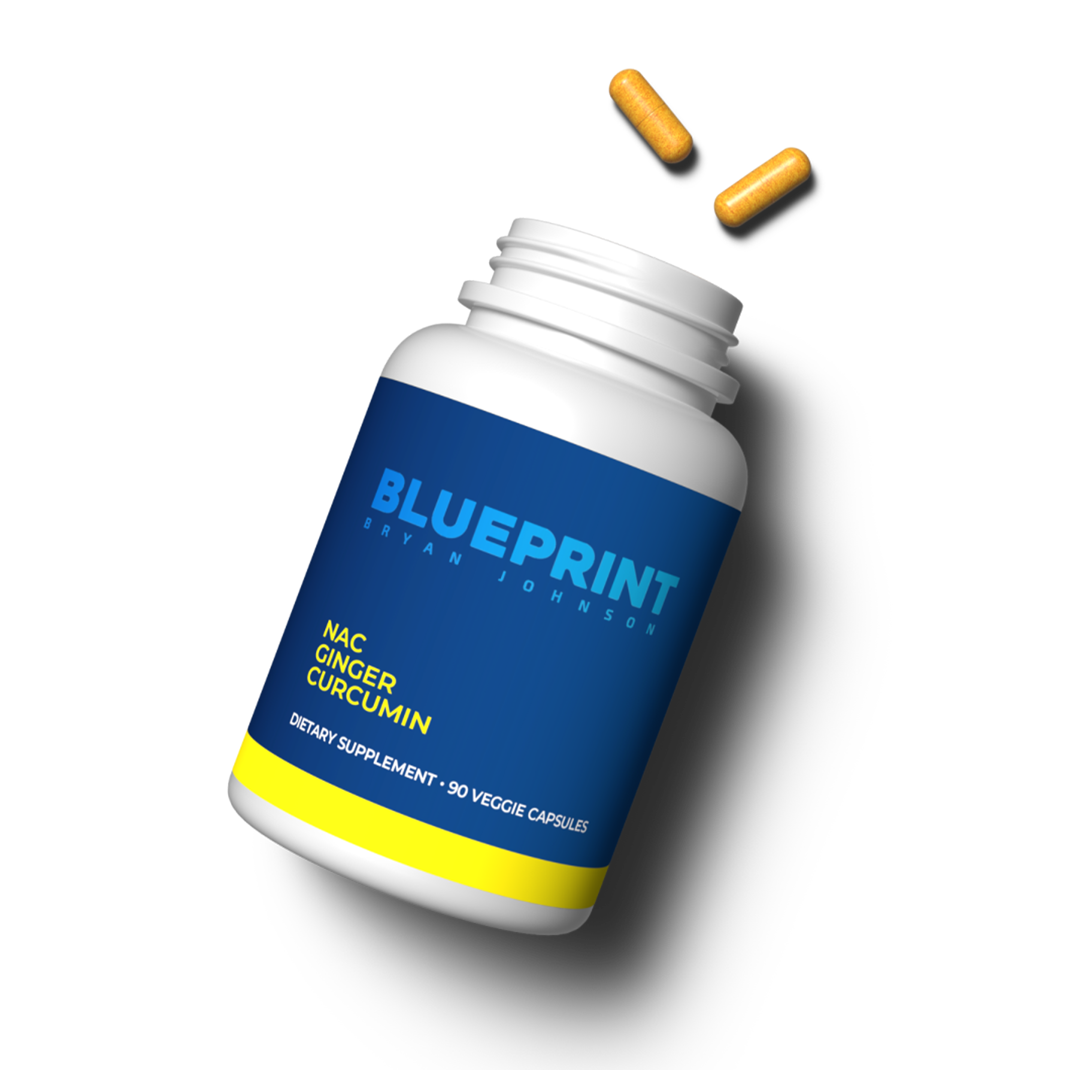 Blueprint Bryan Johnson NAC + Ginger + Curcumin