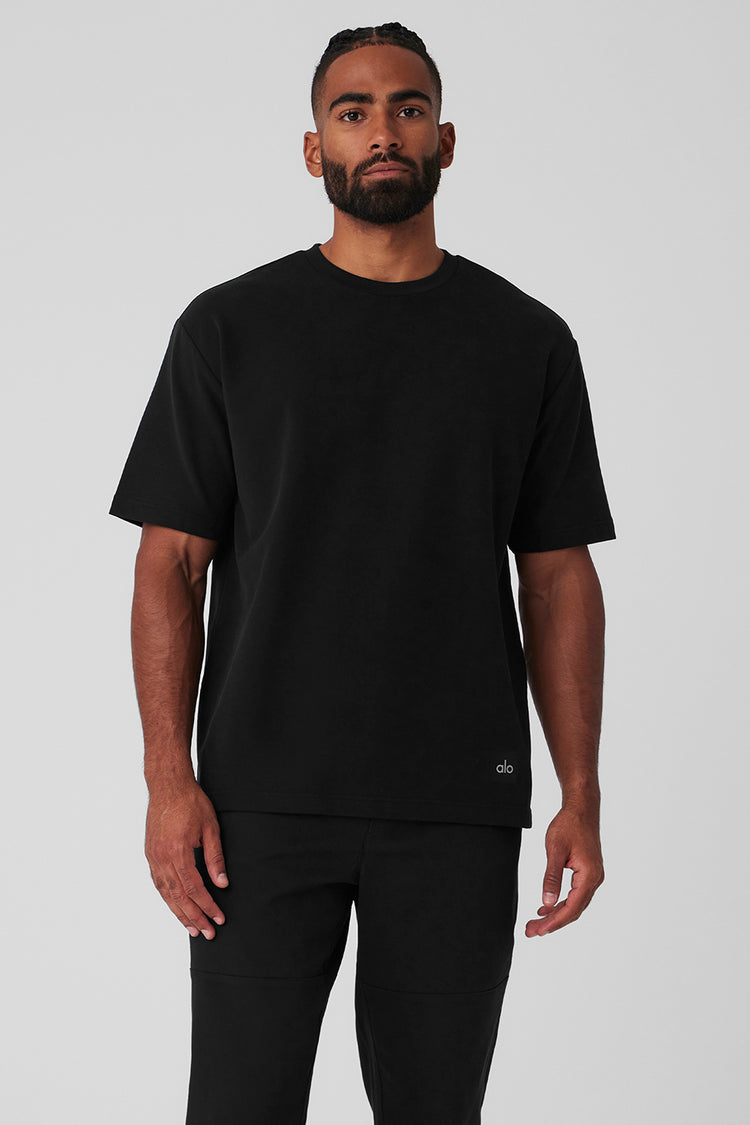 Alo Yoga Double Take Short Sleeve - Black