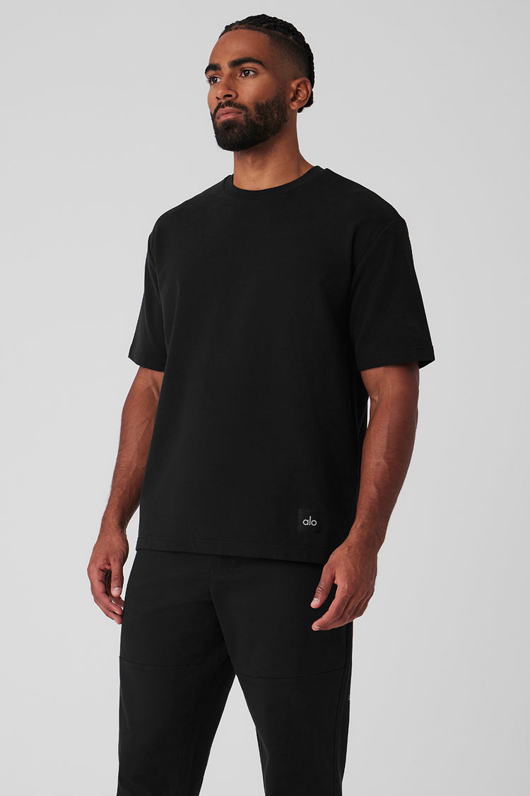 Alo Yoga Double Take Short Sleeve - Black