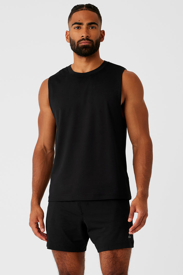 Alo Yoga Conquer Muscle Tank - Black