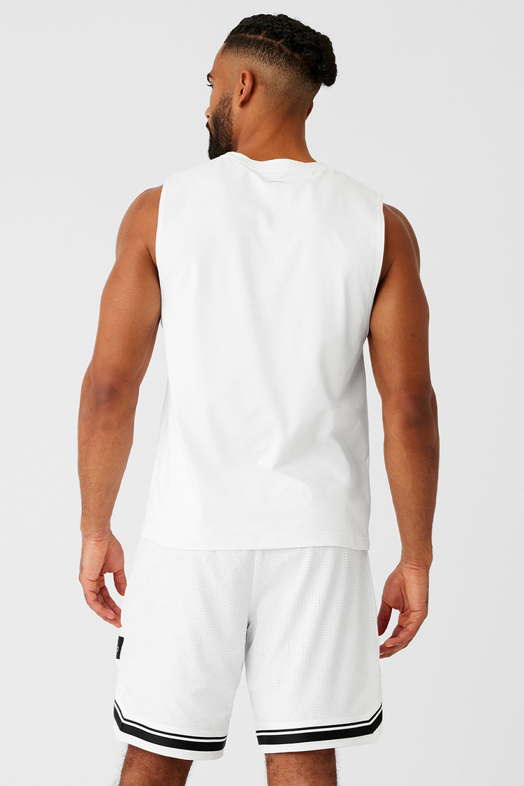 Alo Yoga Conquer Muscle Tank - White