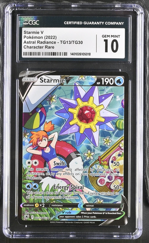 Cash Cards Unlimited Starmie V - Astral Radiance - TG13/TG30 - Character Rare - CGC 10