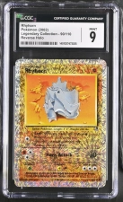 Cash Cards Unlimited Rhyhorn 90/110 Legendary Collection Reverse - 2002 Pokemon - CGC 9