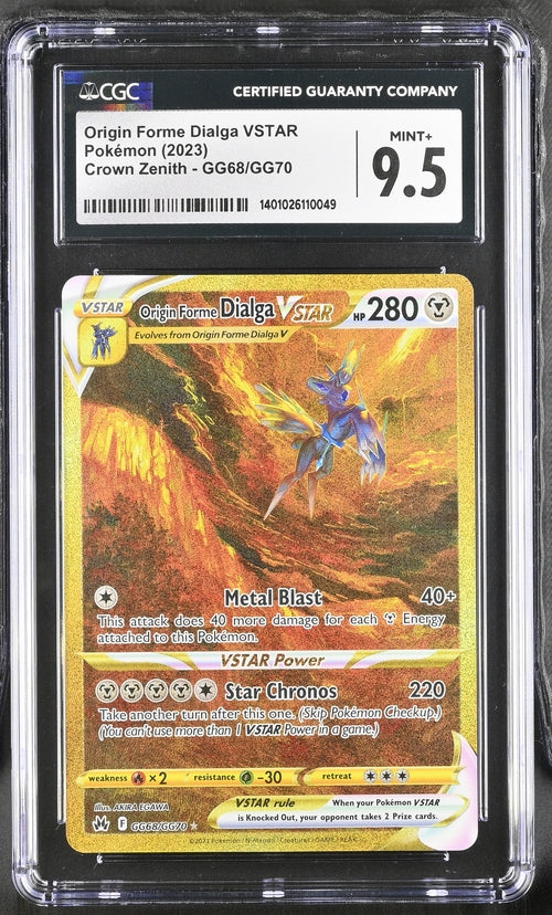 Cash Cards Unlimited Origin Forme Dialga VSTAR GG68/GG70 - 2023 Pokemon - CGC 9.5