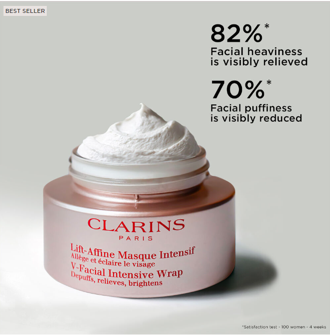 Clarins V-Facial Intensive Wrap Depuffing Face Mask - 2.5 oz