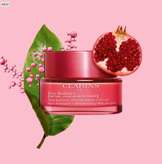 Clarins Rose Radiance Peptide Day Cream for Mature Skin - 1.7 oz