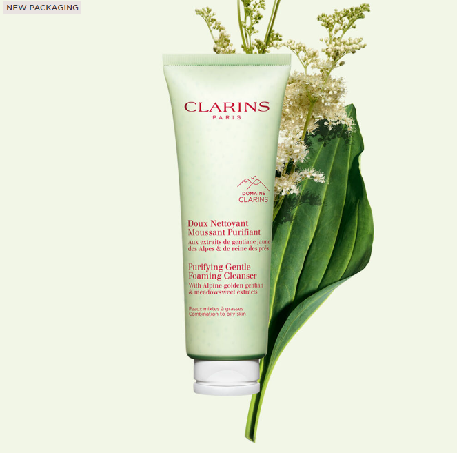 Clarins Purifying Gentle Foaming Face Cleanser for Combination to Oily Skin - 4.2 oz