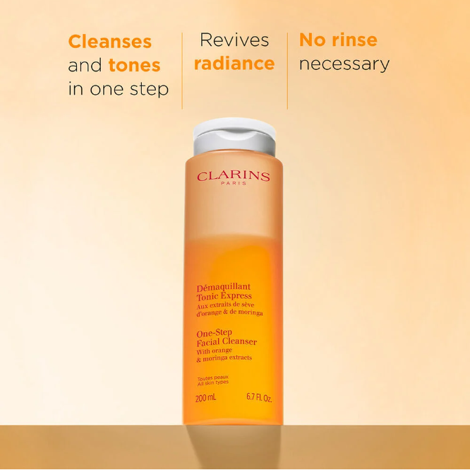 Clarins One-Step Facial Cleanser with Orange Extract - 6.7 oz