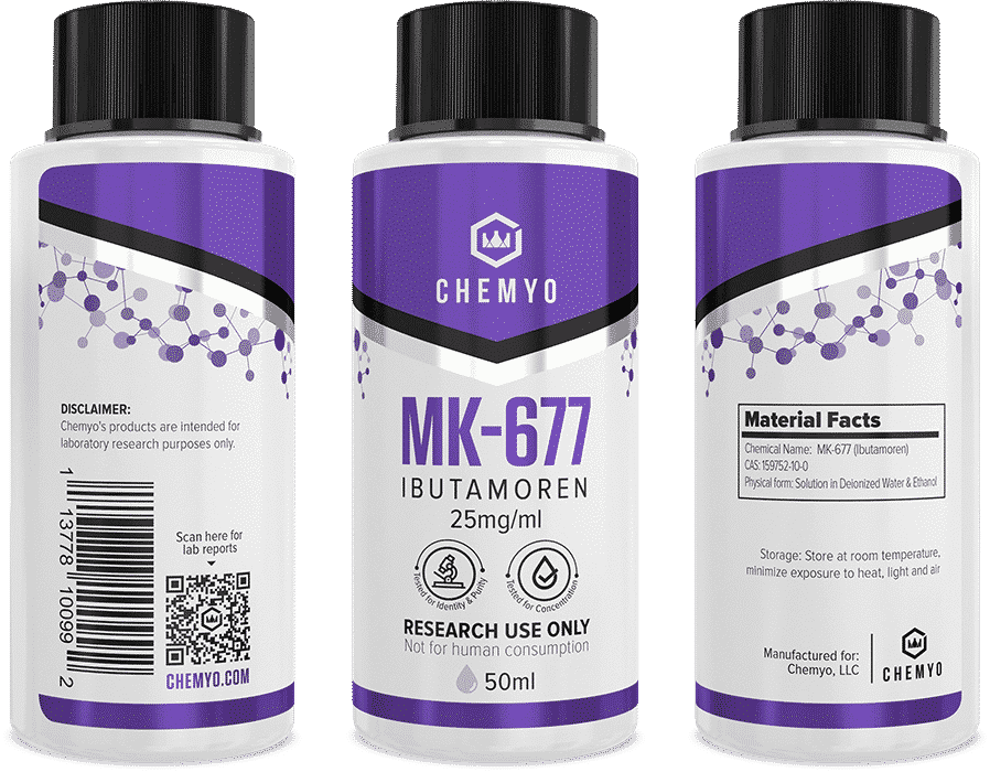 Chemyo MK-677 Ibutamoren Solution 25mg/ml – 50ml