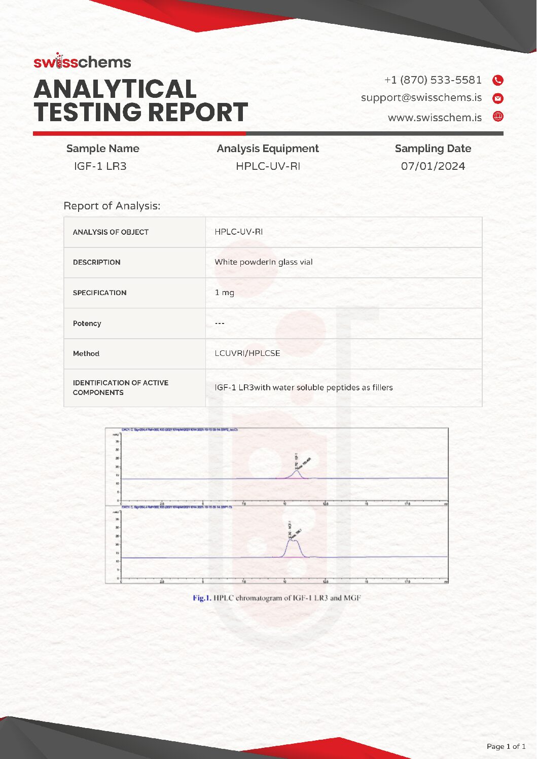 Swiss Chems IGF-1 LR3