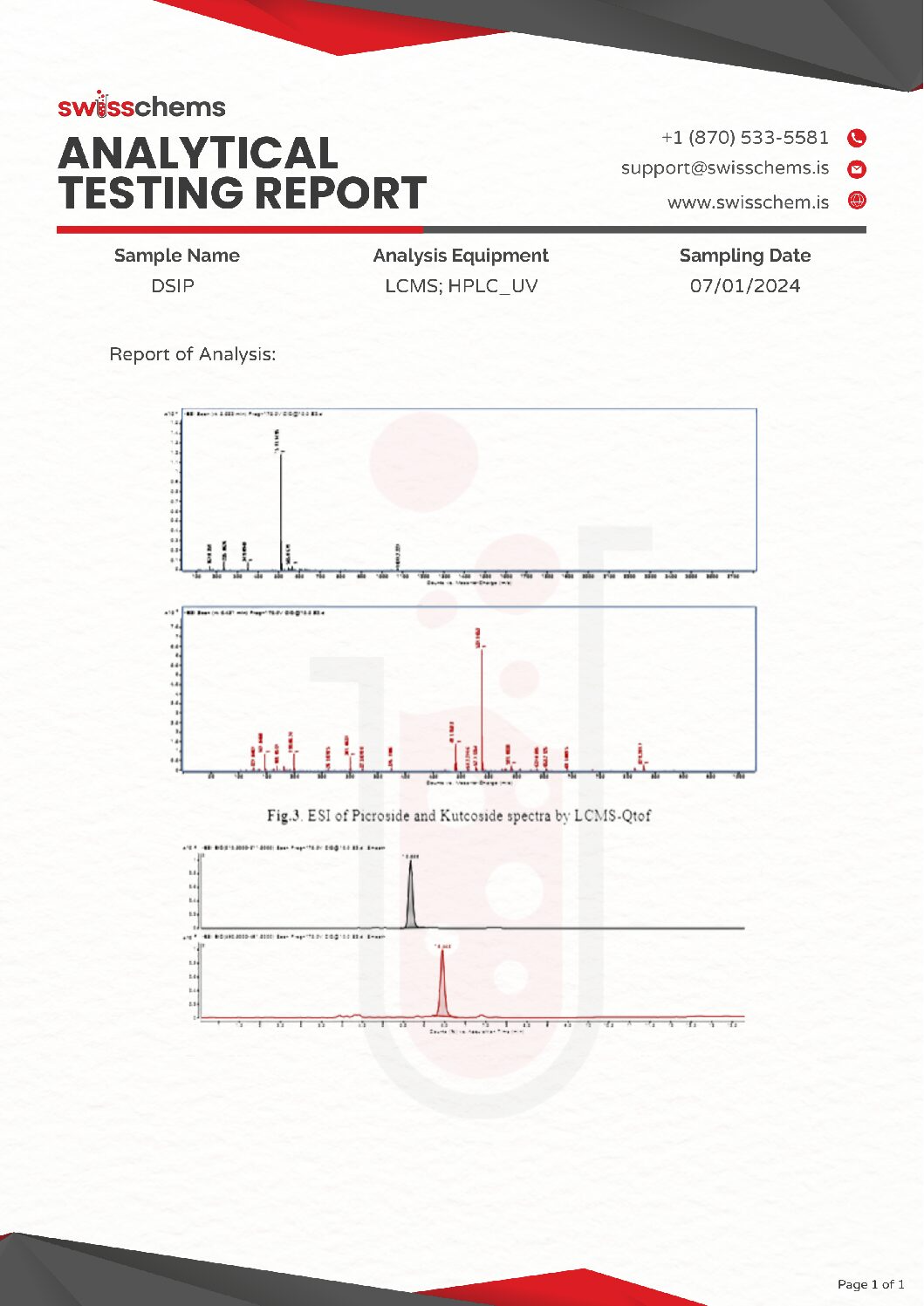 Swiss Chems Delta Sleep-Inducing Peptide (DSIP) 2 mg (1 vial)