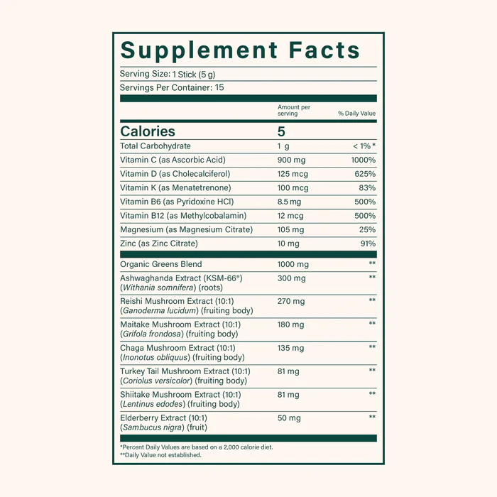 Beam Greens - 15 servings