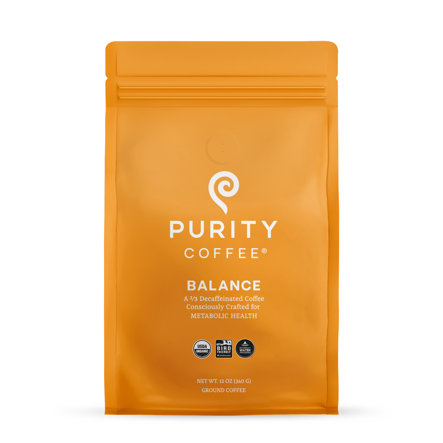 Purıty Coffee BALANCE: ⅓ Caff Whole Bean Coffee