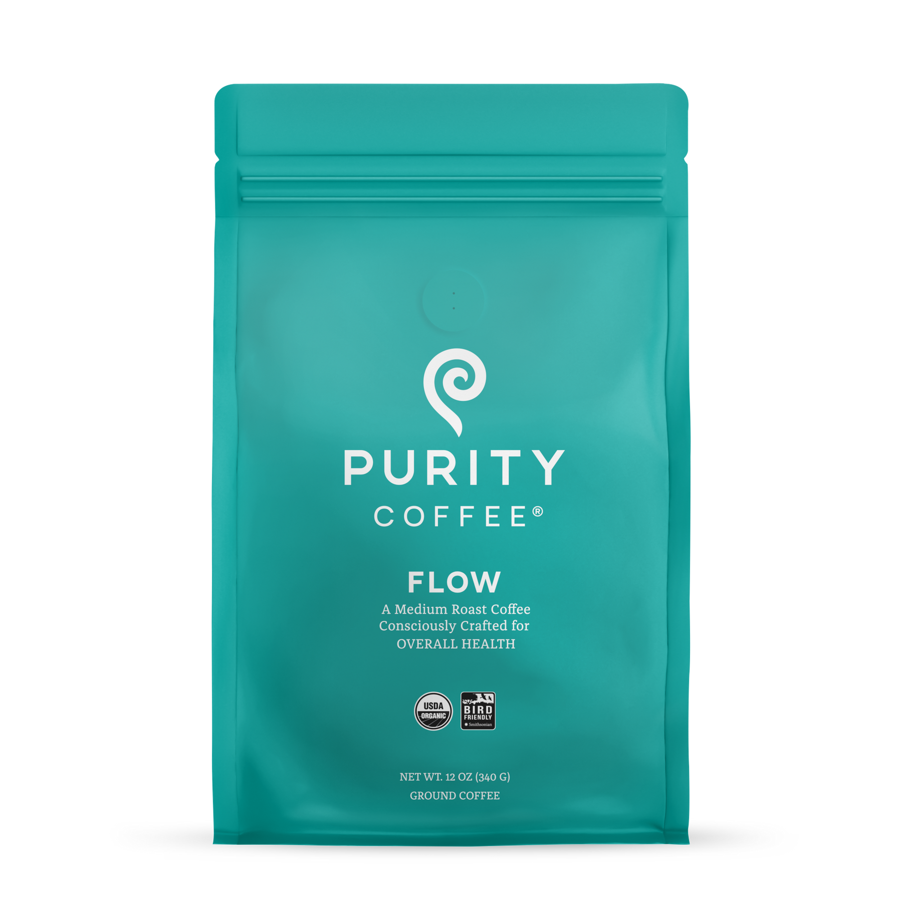 Purity Coffee FLOW: Original Medium Roast Whole Bean Coffee