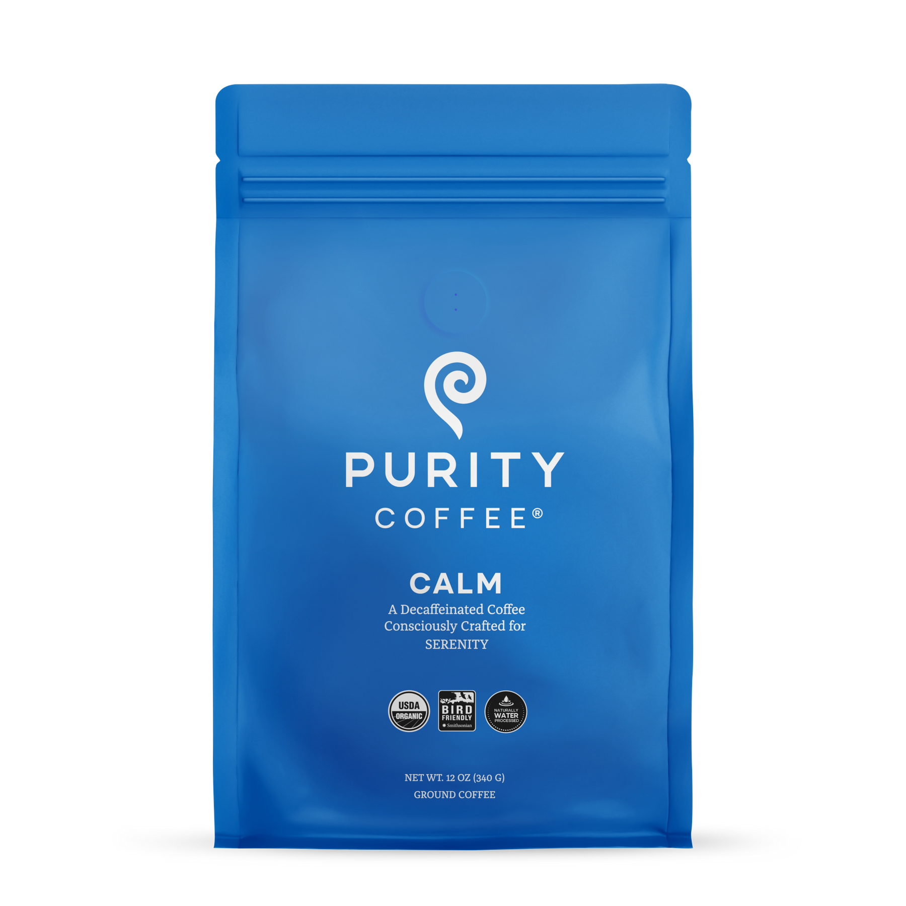 Purity Coffee CALM: Decaf Whole Bean Coffee