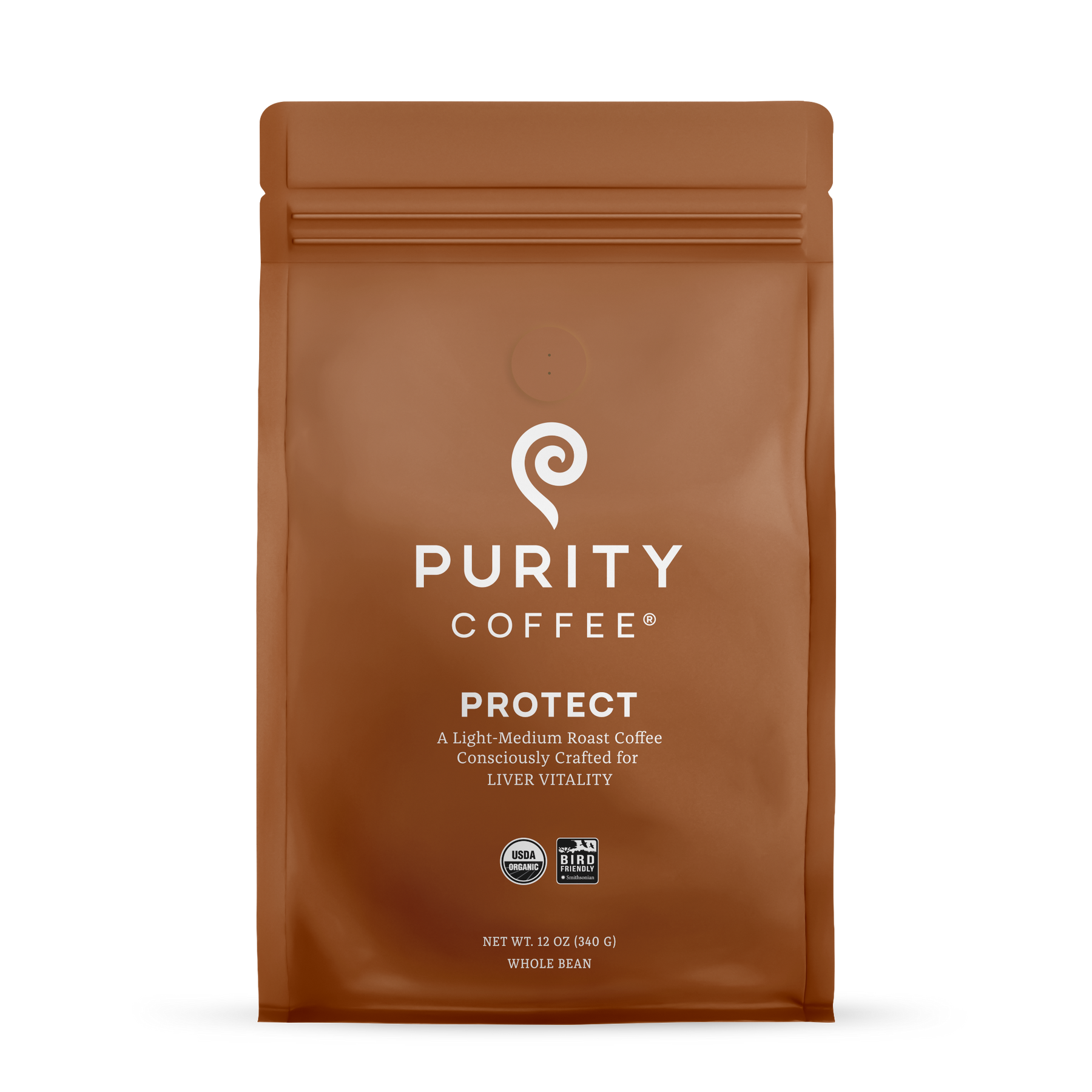 Purity Coffee PROTECT: Light-Medium Roast Whole Bean Coffee