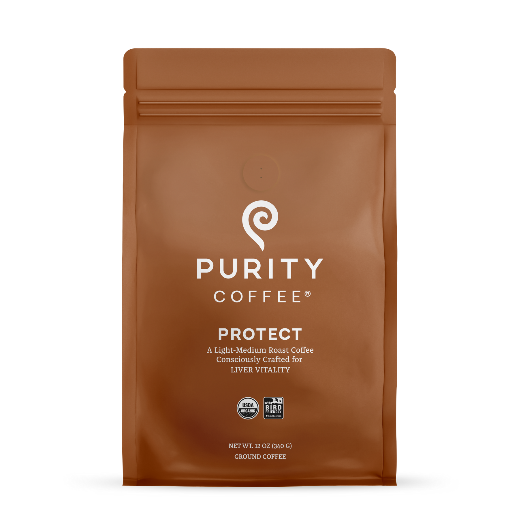 Purity Coffee PROTECT: Light-Medium Roast Whole Bean Coffee