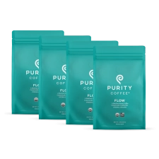 Purity Coffee FLOW: Medium Roast Whole Bean Coffee 4-Pack