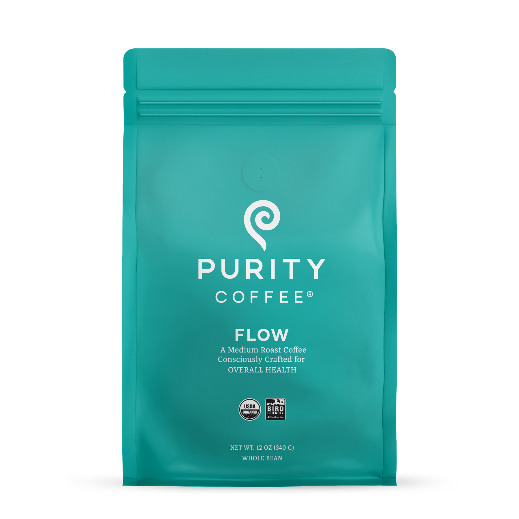 Purity Coffee FLOW: Medium Roast Whole Bean Coffee 4-Pack