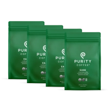 Purity Coffee EASE: Dark Roast Whole Bean Coffee 4-Pack