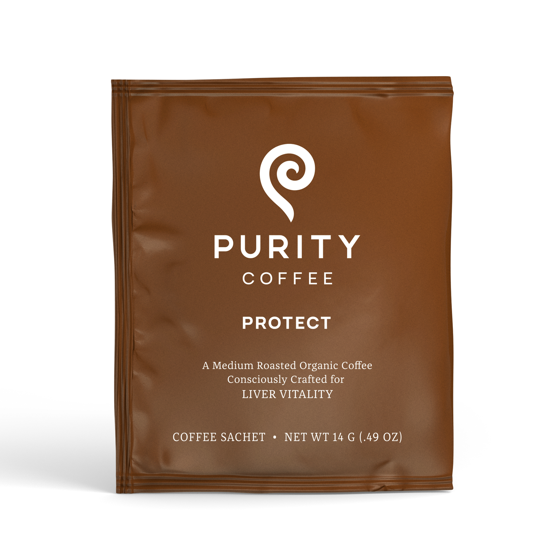 Purity Coffee PROTECT: Light-Medium Roast Single-Serve Pocket Purity