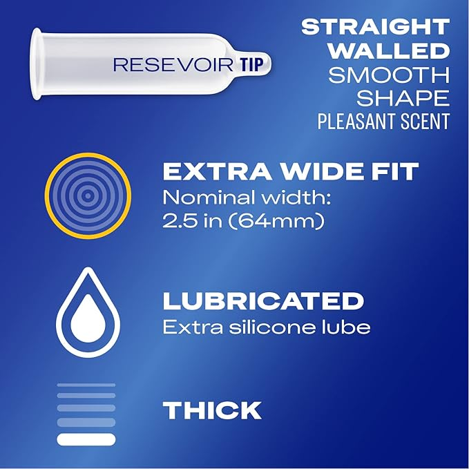 Durex Condom XXL Longer & Wider Natural Latex Condoms