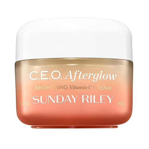 Sunday Riley C.E.O. Afterglow Brightening Vitamin C Cream Face Moisturizer