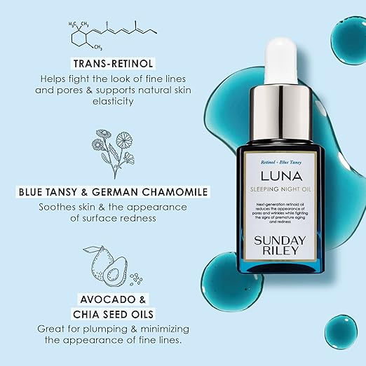 Sunday Riley Luna Retinol Sleeping Anti Aging Night Face Oil