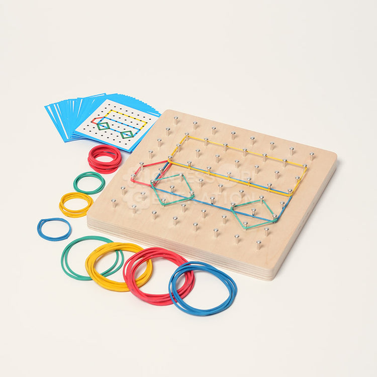 Montessori Wooden Geoboard