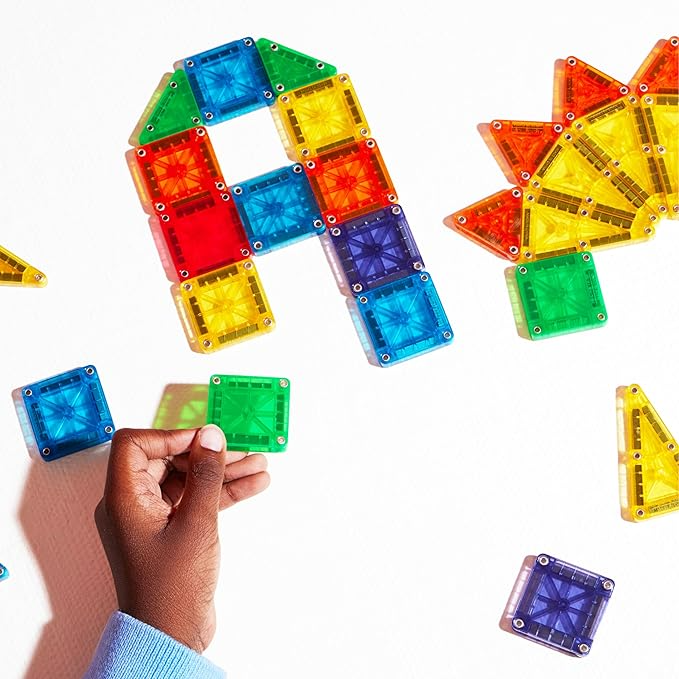 MAGNA-TILES microMAGS 70-Piece Deluxe Magnetic Construction Set, The Original Magnetic Building Brand