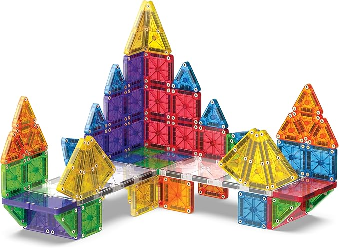 MAGNA-TILES microMAGS 70-Piece Deluxe Magnetic Construction Set, The Original Magnetic Building Brand